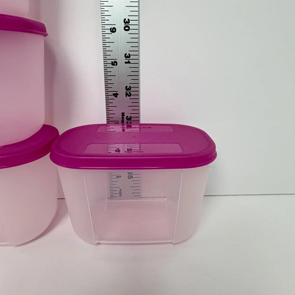 Vintage Tupperware Freezer Mates 1 1/4 Cups Set Of 4 2087A-5